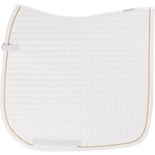 Gold cotton dressage saddle pad Eskadron - Blanc