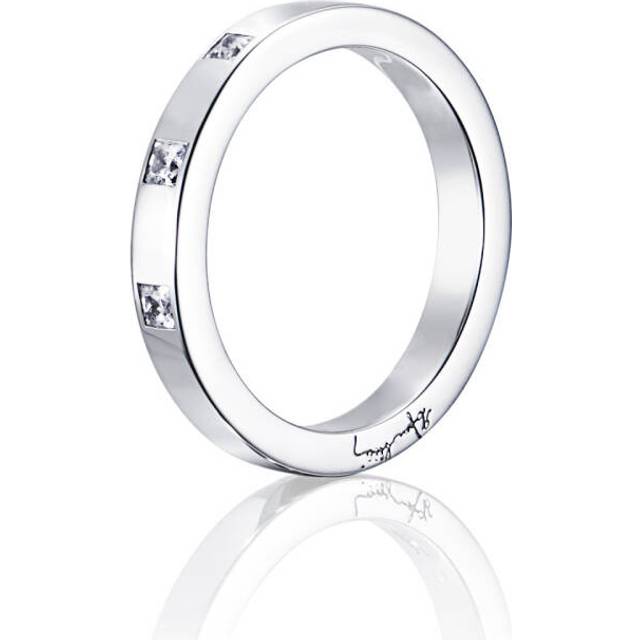 High & I Love You On Top Thin Ring Vitguld 18.00 mm