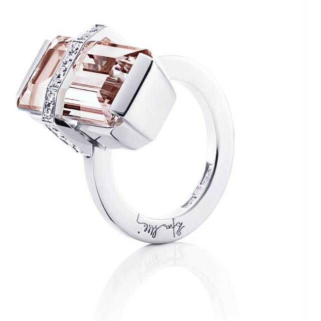 Bend Over - Morganite Ring Guld 16.00 mm