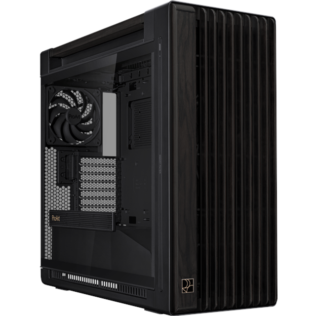 ASUS ProArt PA602 Wood Edition Black Tempered Glass Mid Tower PC Case
