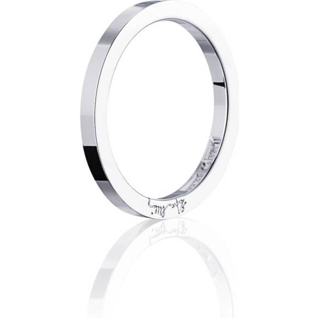Plain & Signature Thin Ring Vitguld 15.50 mm