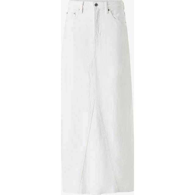 Gina Tricot - Jeanskjol Vintage Long Denim Skirt - Vit