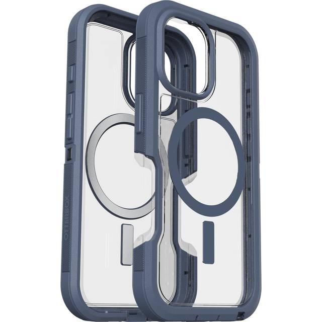 iPhone 16 Case | Defender Series XT for MagSafe Baby Blue Clear