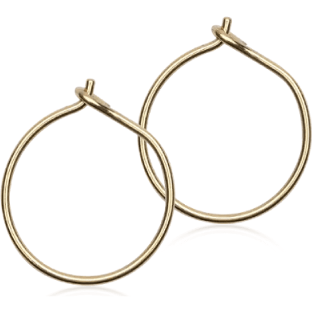 Blomdahl Golden Titanium Ear Ring 14 mm