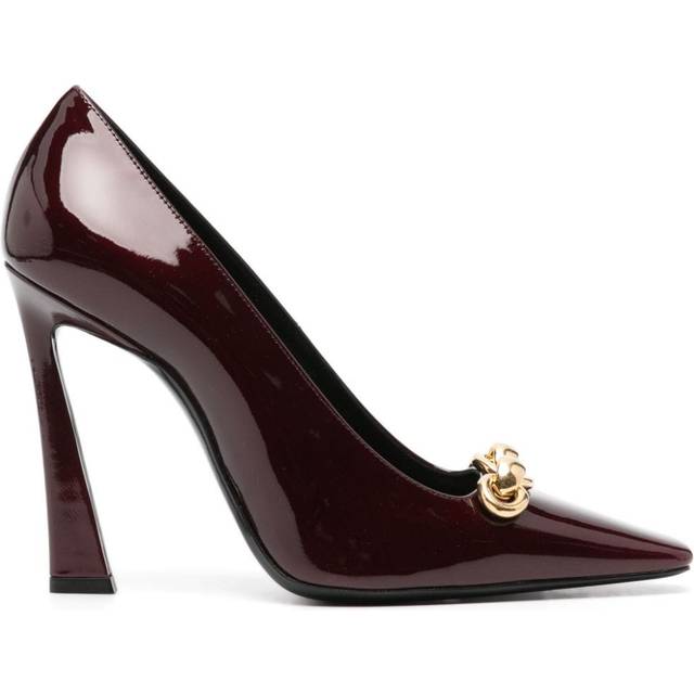 Saint Laurent - 110mm Silvana pumps - women - Leather/Leather/Calf Leather - 36 - Red