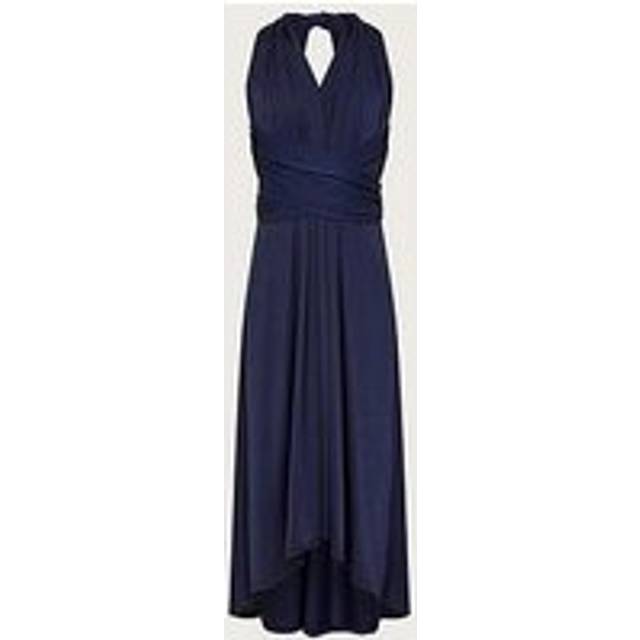 Monsoon Girls Tia Twist Prom Dress - Navy, Navy, Size 9 Years - 9 YEARS