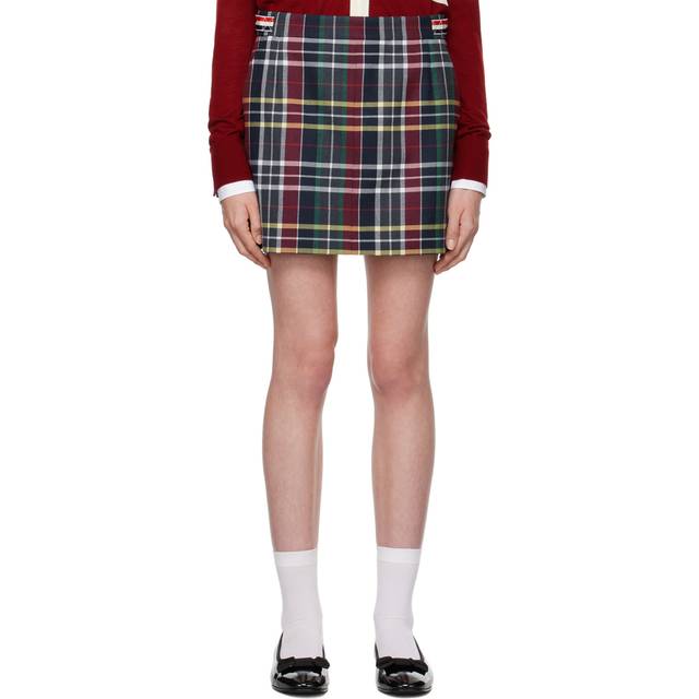 Thom Browne Navy Side Tab Hunting Miniskirt - 996 Seasonal Multi - IT 38