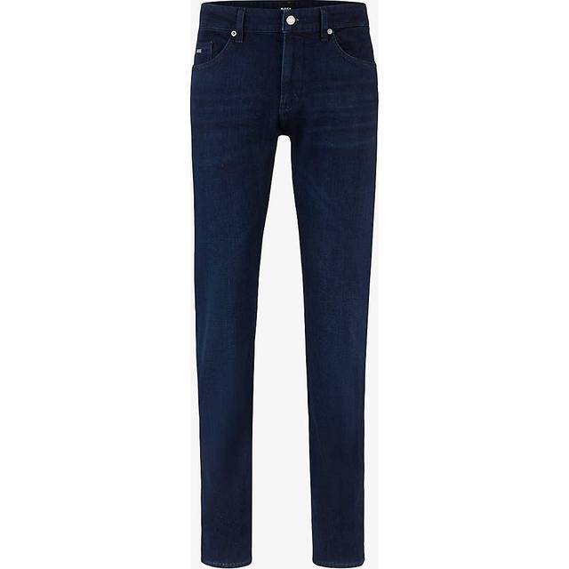 Hugo Boss, Slim-fit Jeans, male, Blue, W31 L34, Mid-Rise Slim-Fit Jeans