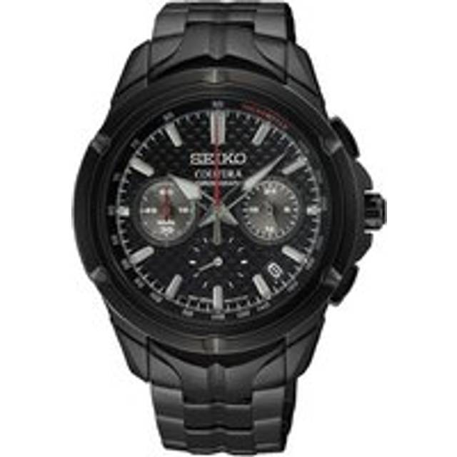 Seiko Coutura SSB443P1 Black IP Chronograph Bracelet Watch - W25427