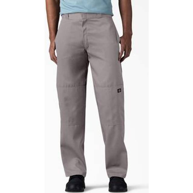 Dickies Men's Loose Fit Double Knee Twill Work Pant  Silver Gray  32W x 32L