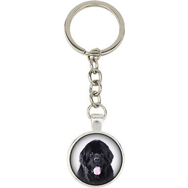 Newfoundland, Newfs, Newfies - keychain with your photo, key decoration, bag pendant from Art-Dog brand silver