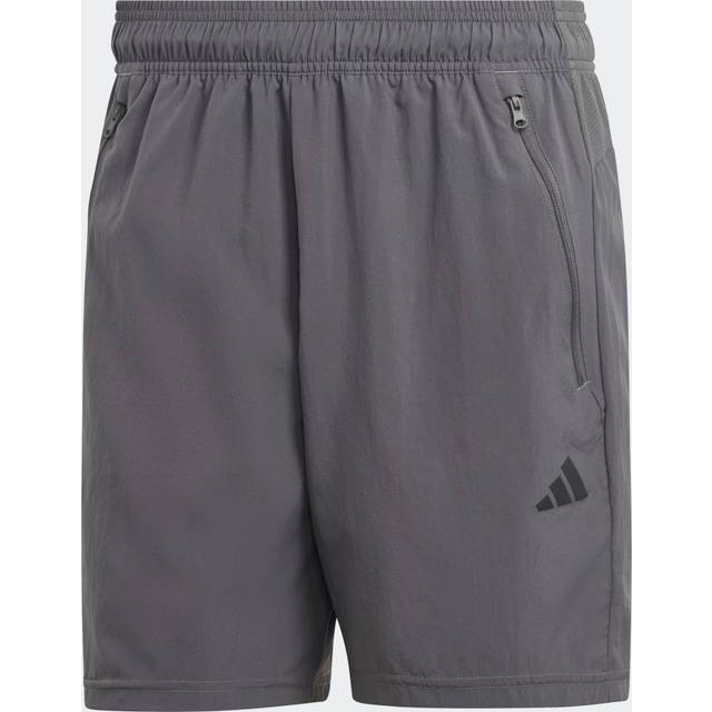 Train Essentials Woven M träningsshorts, GREFIV/BLACK, Herr, S/7