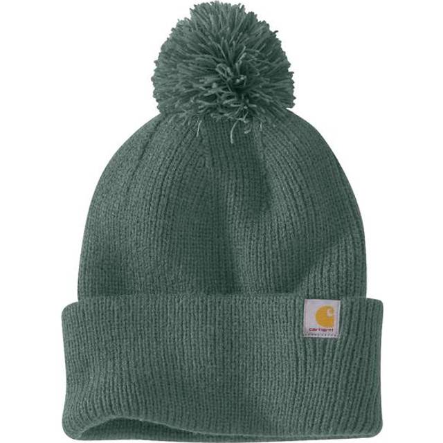 Carhartt Women's Knit Pom Cuffed Beanie  Frosted Balsam