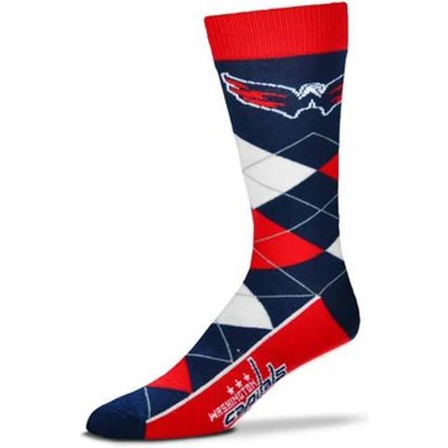 For Bare Feet NHL Washington capitals Argyle Line Up Dress Sock Team color OSFM