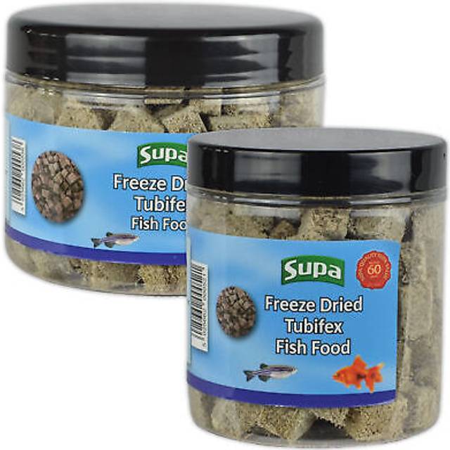 Natural Tubifex Cubes, 30 grams, Highly Nutritious Protein Rich Food, Suitable For Aquarium And Pond Fish,