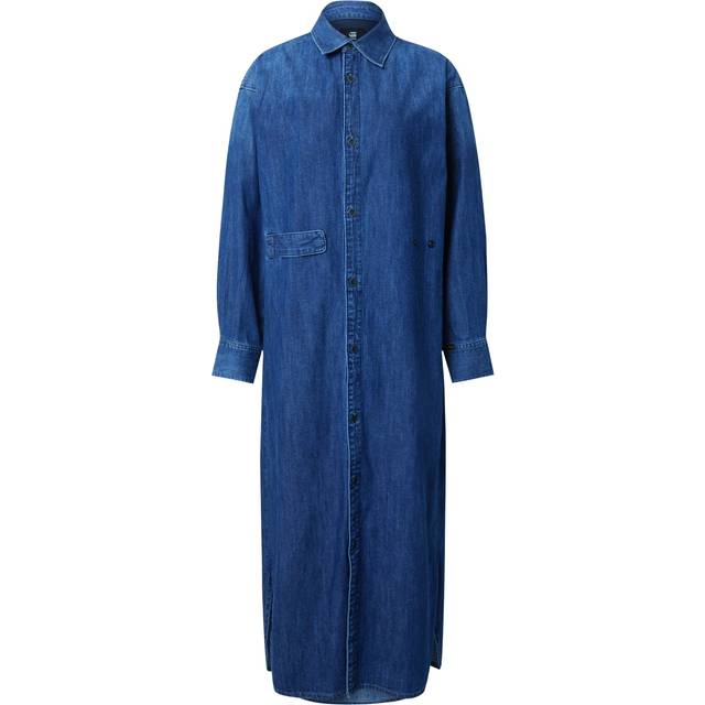 G-STAR RAW Long Tab Shirt Dress L\S Wmn |Blå |S