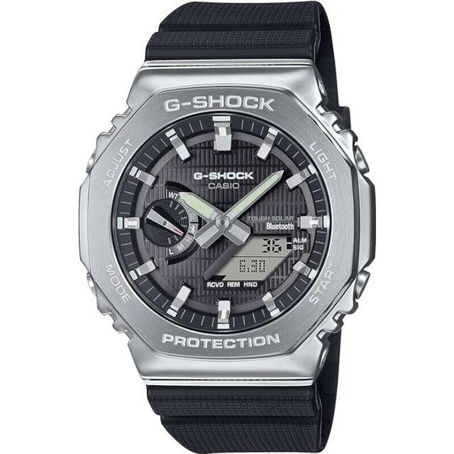 Casio g-shock gbm-2100-1ajf metal case bluetooth solar men watch black japan