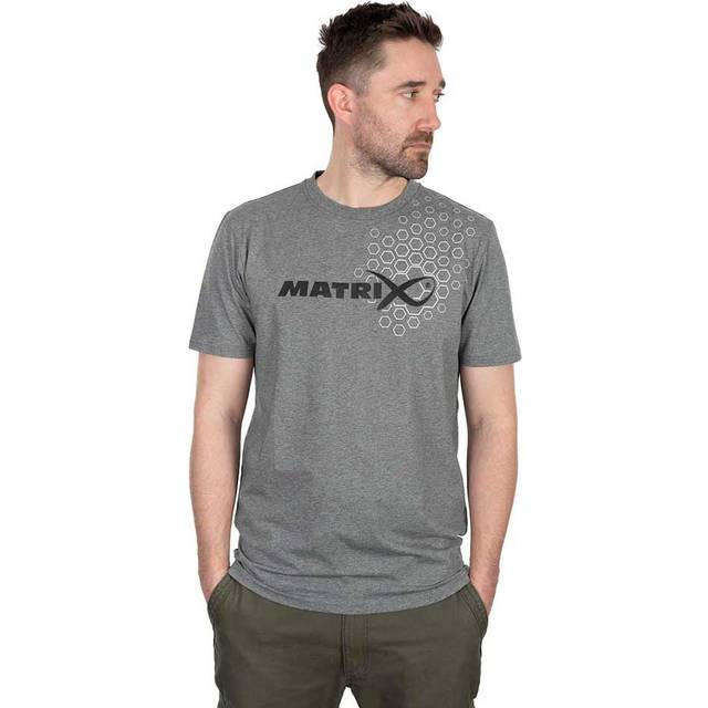 Matrix triko grey hex print t-shirt - s