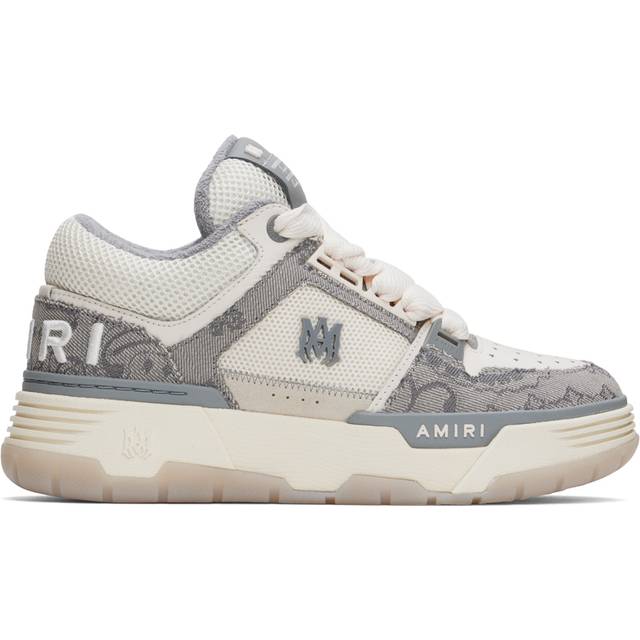 AMIRI Gray & Off-White Bandana Denim MA-1 Sneakers - Grey - IT 41