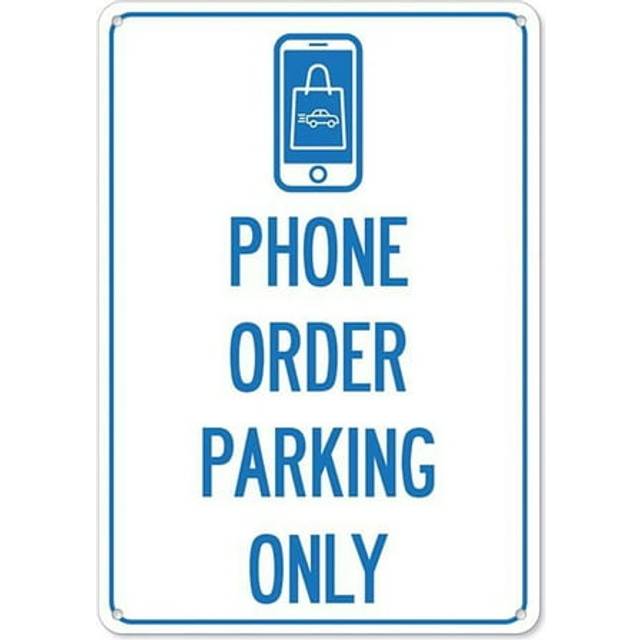 SignMission OS-NS-A-710-25443 7 x 10 in. Covid-19 Notice Sign - Phone Order Parking Only