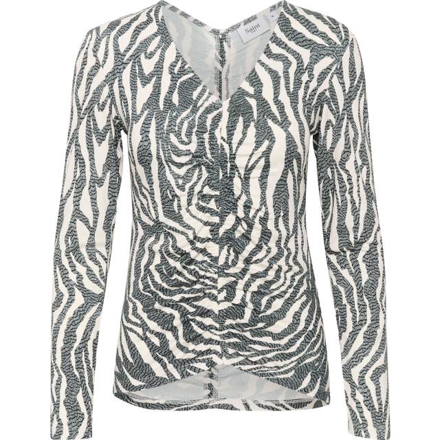 Saint Tropez Ghita Slim Fit Top, Black/White
