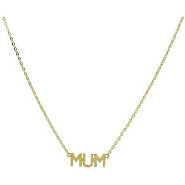 Real 375 9ct Gold Mum Pendant With 16 Inch Chain Mothers Day Mummy Mum