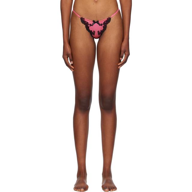 Agent Provocateur Pink & Black Molly Thong - 682001 Candy Pink/Bl - 4