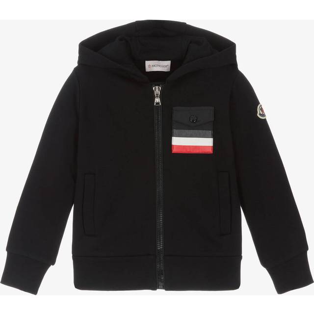 Moncler, Sweatshirts, male, Blue, 6 Y, Navy Zip Up Top