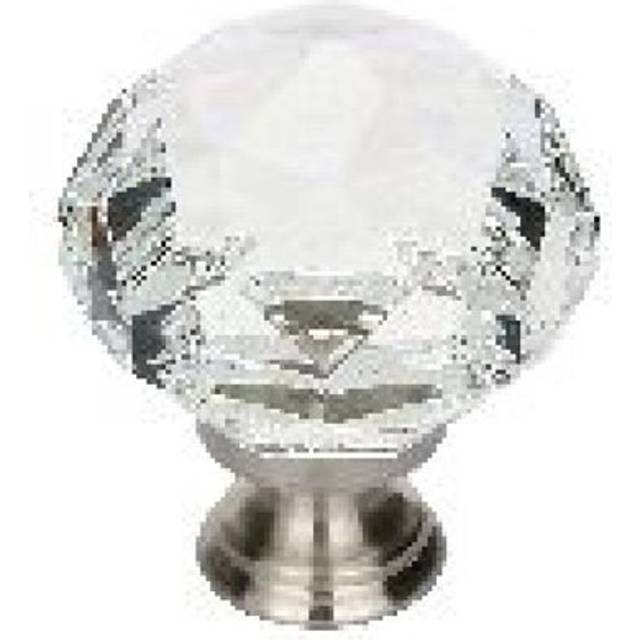 1.75 in. Diamond Wardrobe Knob, Satin Nickel