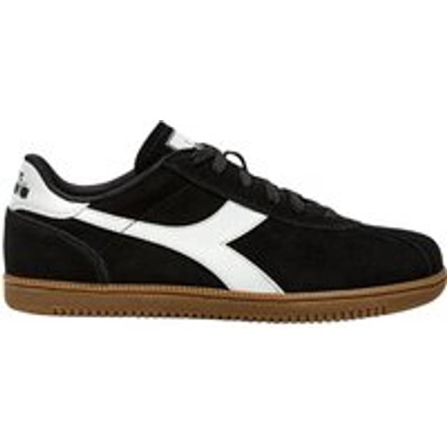 Diadora Low Shoe Sneaker Casual Tokyo modell 181247 premium mocka ovandel, gummisula, unisex skor, Svart, 44 EU