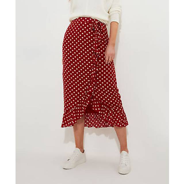 Women's Crossing The Road Skirt - Size 6 - Red - by Joe Browns