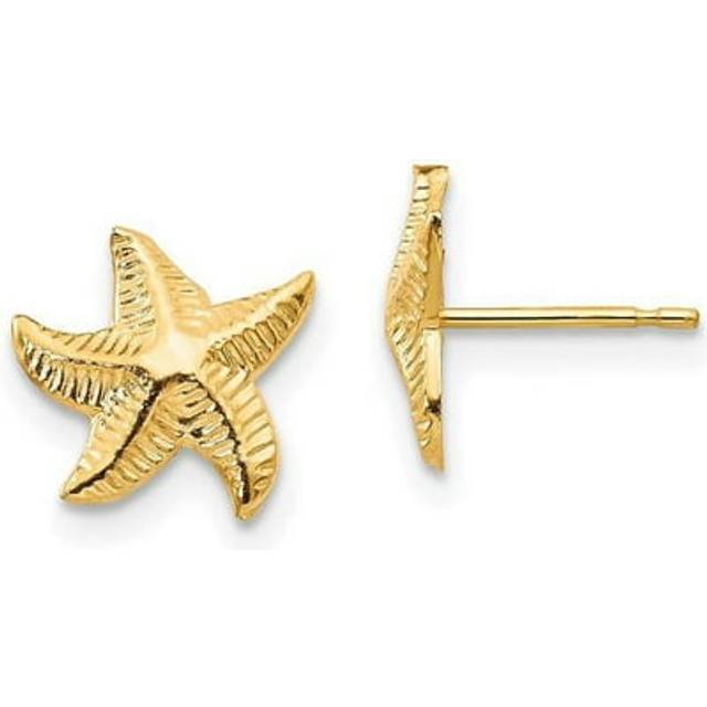 14K Yellow Gold Madi K Starfish Post Earrings