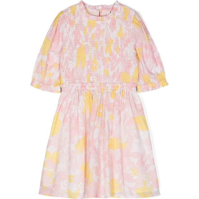 ZIMMERMANN Kids - Pop floral-print smocked dress - kids - Cotton/Cotton - 8 yrs - Pink