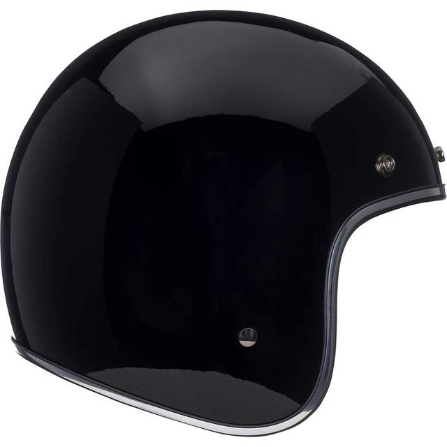 Bell Custom 500 Open-Face Motorcycle Helmet(Solid Black  Large)