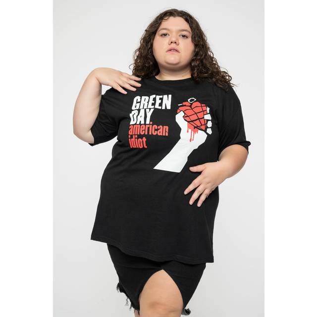 Green Day 'American Idiot' (Black) T-Shirt (Large)