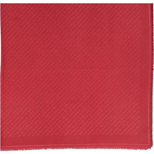 Givenchy, Accessoarer, Dam, ONE Size, Monogram Silkescarf Höst-Vinter Kollektion - red (ONE SIZE)
