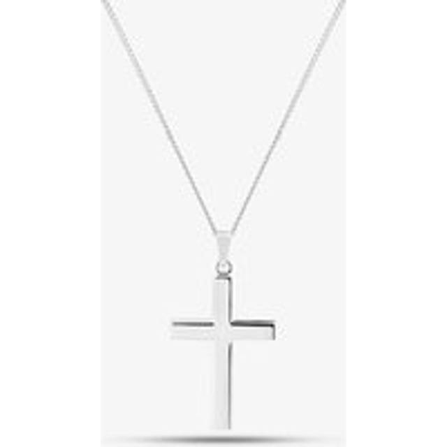 Silver Plain Cross and Pendant SCS25