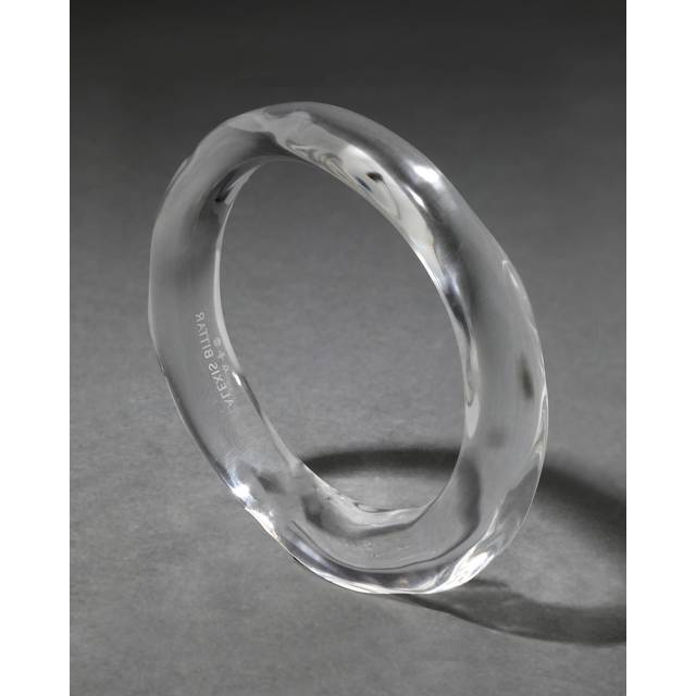 Alexis Bittar Liquid Lucite Bangle Bracelet Size S/M | Statement Jewelry from Alexis Bittar - Clear (S/M)
