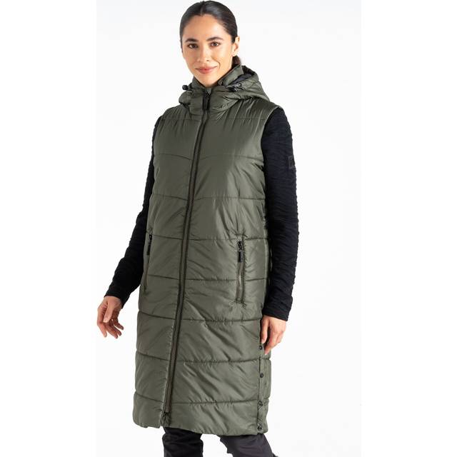 Dare 2B Womens Distinguish Longline Padded Bodywarmer Gilet 6 - Bust 30' (76cm)