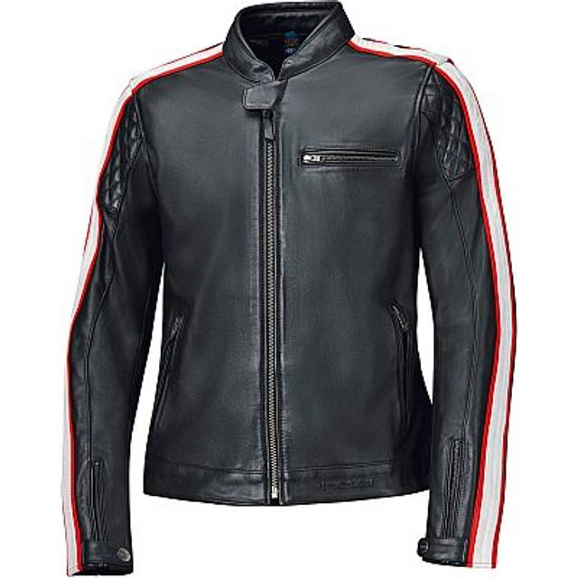 Held Brixham, leather jacket women , color: Black/Red , size: 38