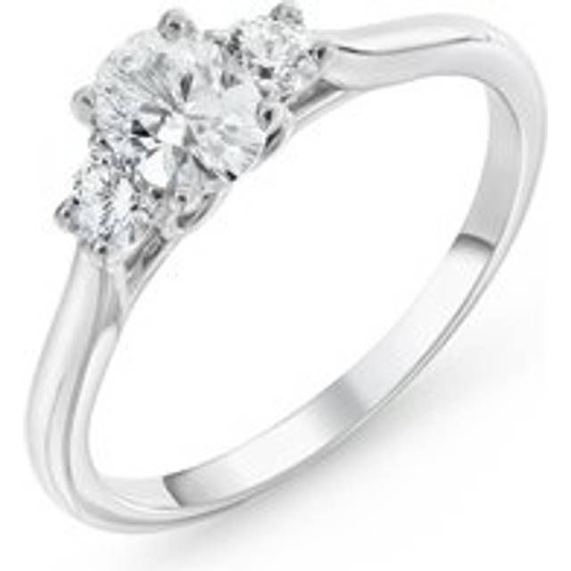 Beyond Brilliance 18ct White Gold Oval Shaped Diamond Three Stone Ring