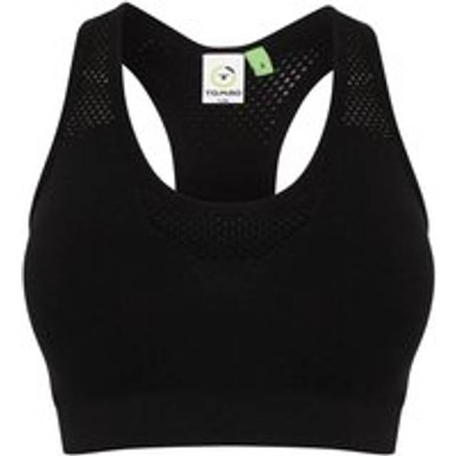 (12 UK, Black) Tombo Womens/Ladies Seamless Sports Bra