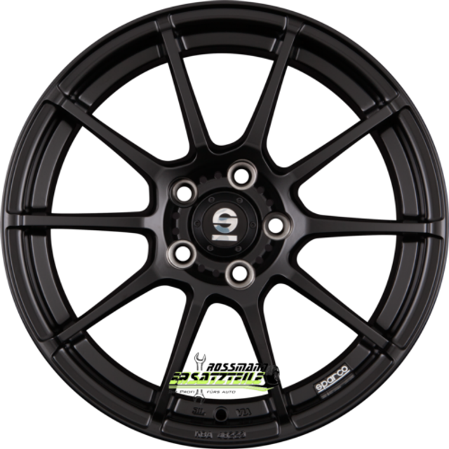Sparco Wheels Assetto Gara Alloy Wheels in Matt Black Set of 4 - 19x8.5 Inch ET50 5x114.3 PCD Matt Black, Black