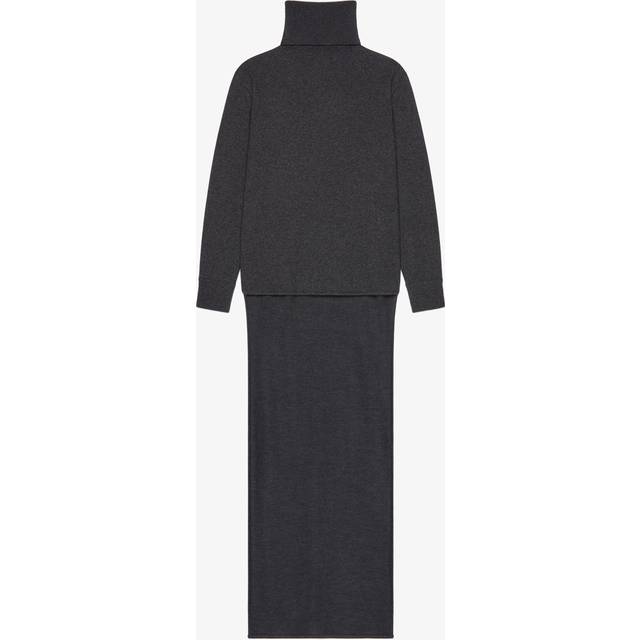 Dark Grey Turtleneck With Drawstring - M