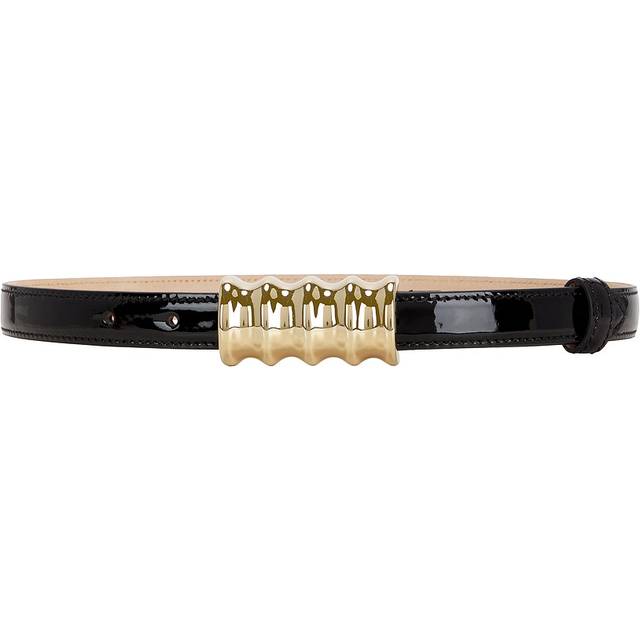 Khaite Julius Small leather belt - black (Inch 33.5)