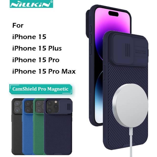 Nillkin iPhone 15 Pro Max Mobilskal CamShield Magnetic - Lila