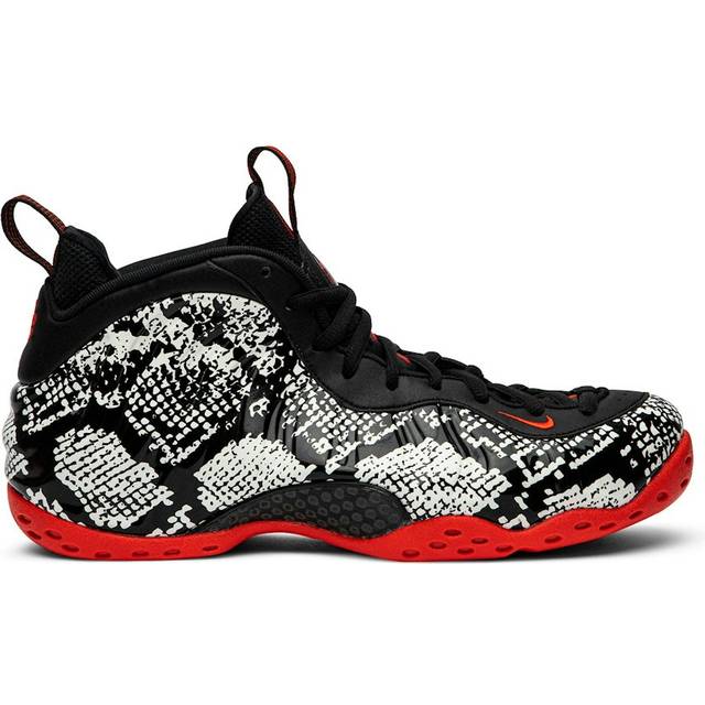 Nike Air Foamposite One 'Albino Snakeskin' 314996-101 - Sail/Black-Habanero Red-Black - 10.5