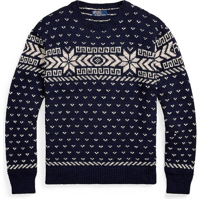Polo Ralph Lauren Cotton-Blend Fairisle Jumper - XXL - Blue