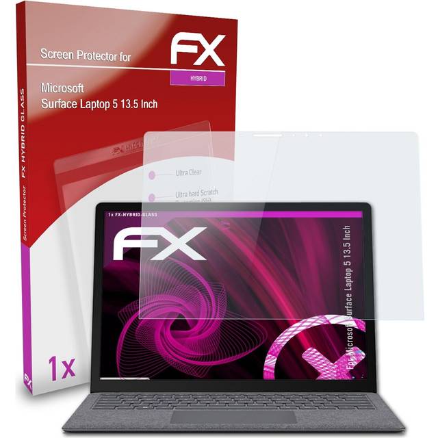 Atfolix glass protector for microsoft surface laptop 5 13.5 inch 9h hybrid-glass