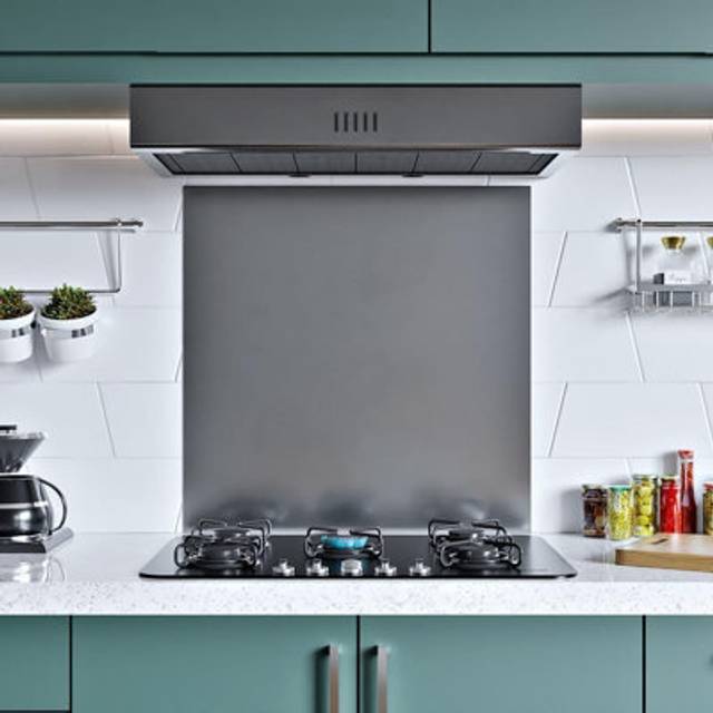 (600x900 mm, Brush) BELOFAY 1mm Thick Stainless Steel Splashback for Kitchen, Brushed Finish, Hob Splashback For Cookers with Adhesive/Glue included